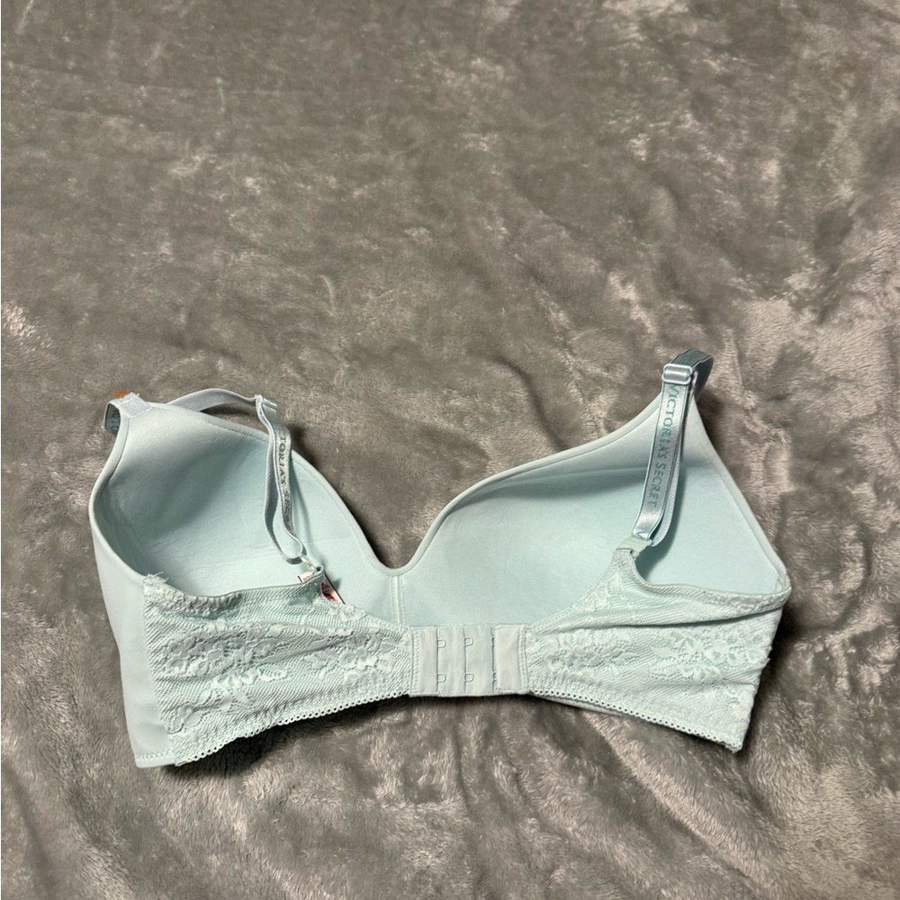 Victoria's Secret Blue Wireless Bra Smooth Comfort View 2